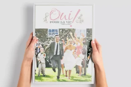 Album photo d'un mariage