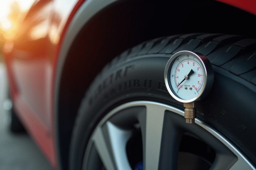 Contrôle précis de la pression des pneus de voiture