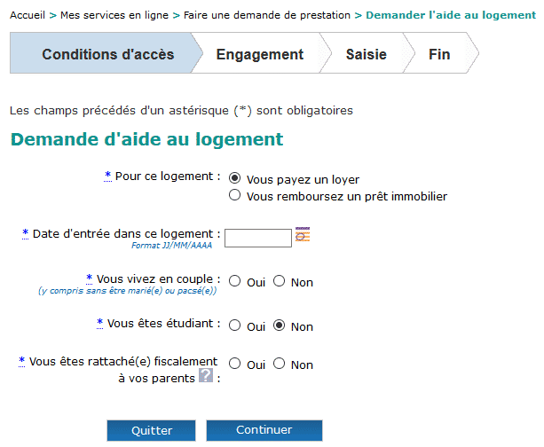 Estce que la CAF demande le bail ? L