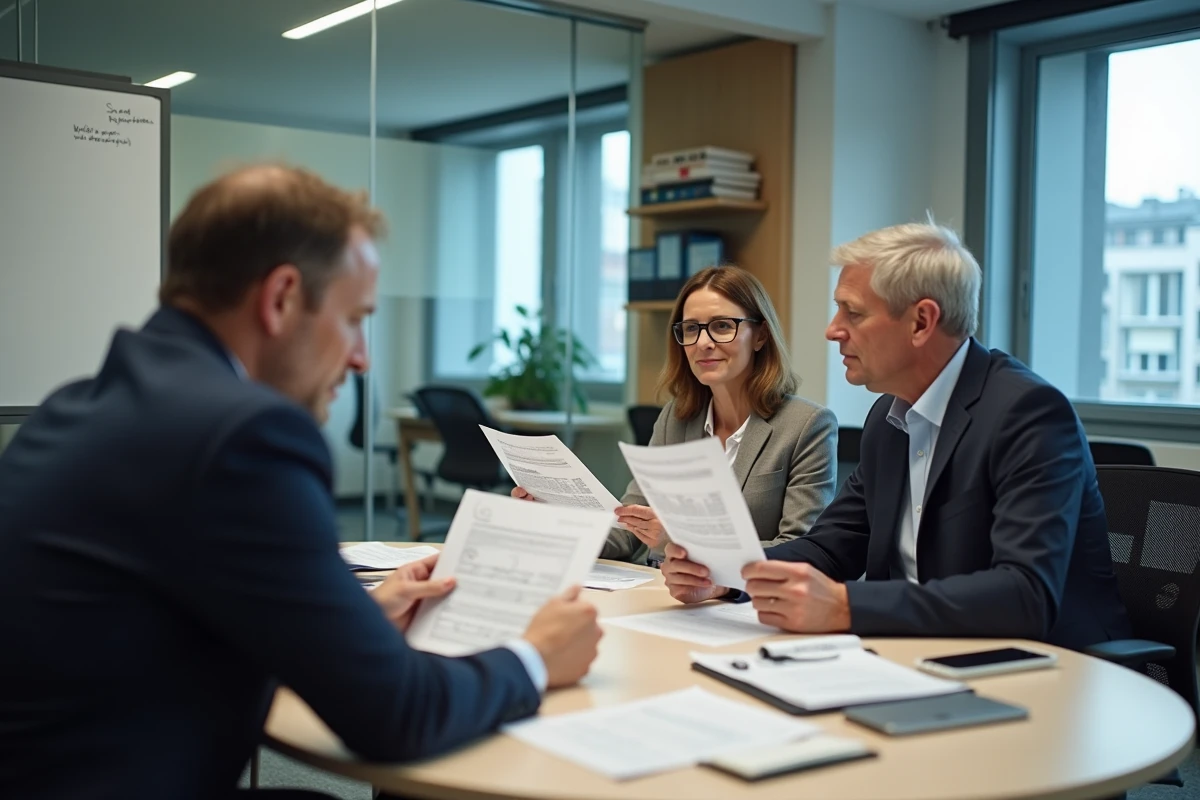 Élus municipaux en réunion autour de documents sur la réforme de la rémunération des maires en 2026
