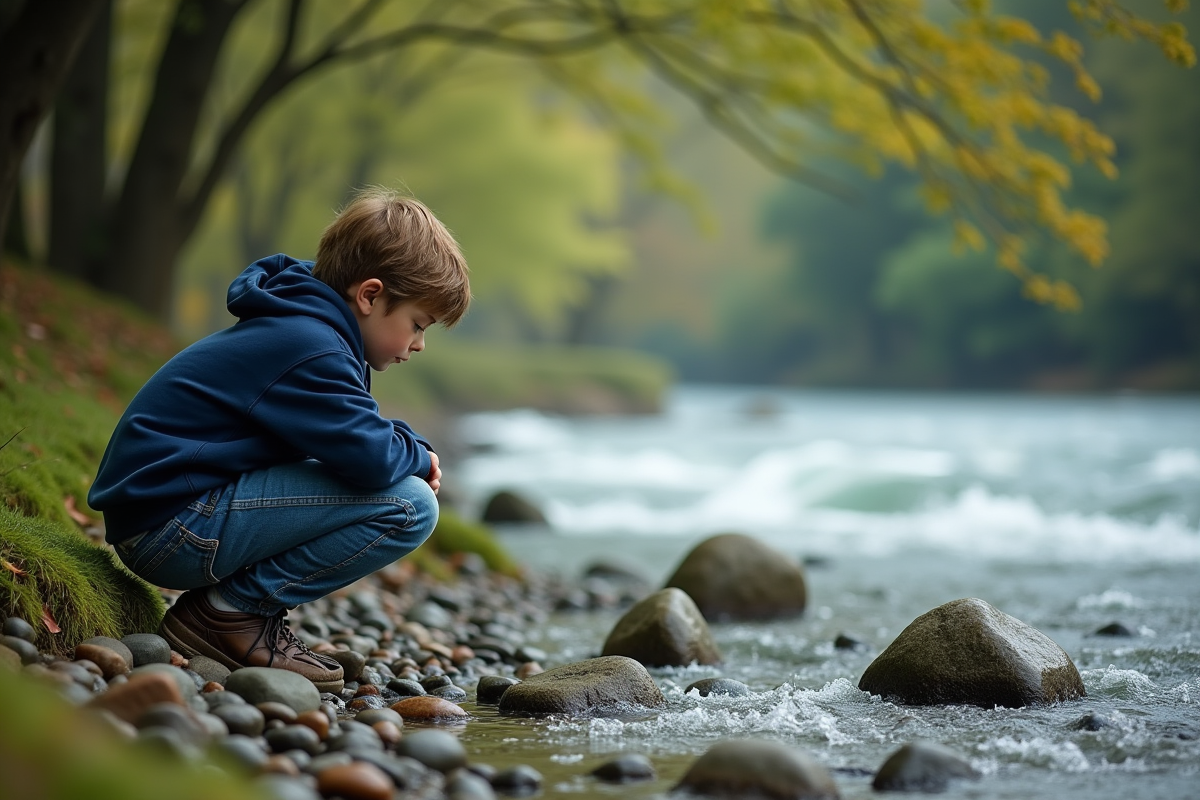 Adolescent regardant l