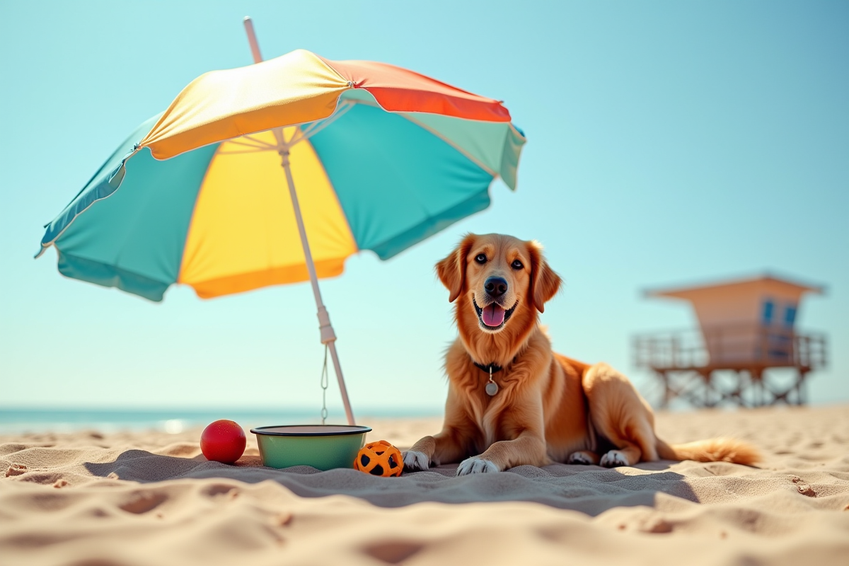 chien plage