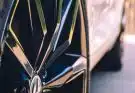 blue and silver car wheel